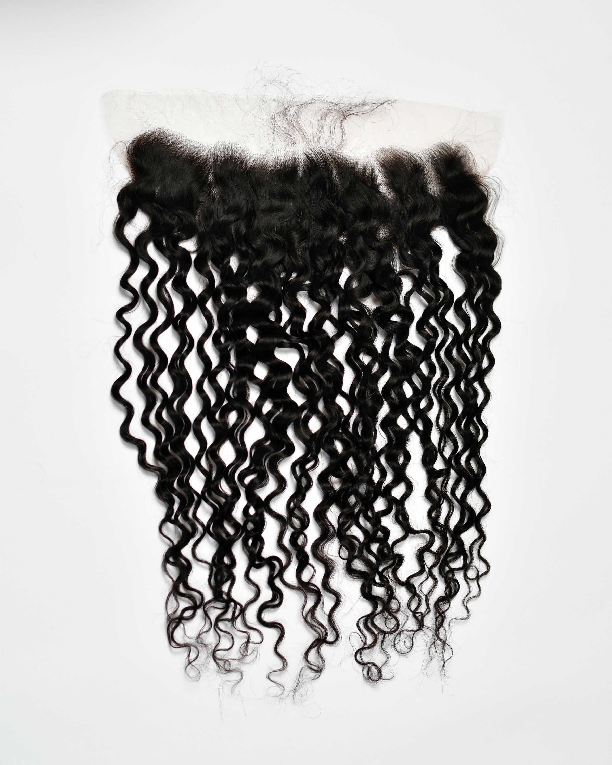 Deep Curly 13X4 Transparent Frontal