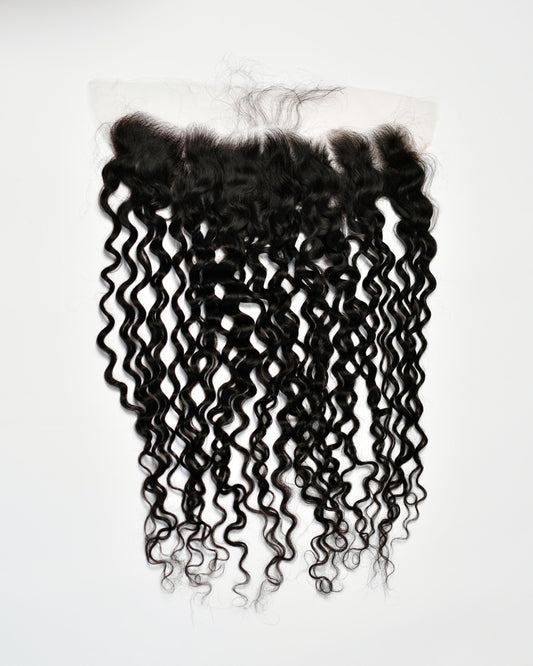 Deep Curly 13X4 Transparent Frontal