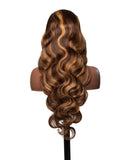 Body Wave Highlight 13X4 Transparent Lace Wig